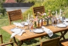 Table de jardin pliante rectangulaire SANTIAGO en bois massif pas cher - Table de jardin Miliboo